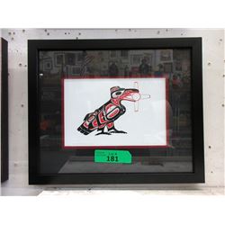 Richard Shorty Framed Print - Raven Stealing Sun
