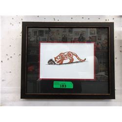 Richard Shorty Framed Print -Cougar & Porcupine