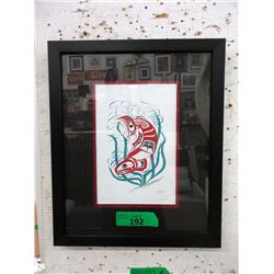 Richard Shorty Framed Print - Salmon Eagle