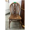 Image 1 : 1910 Elm Wood Wheel Back Windsor Chair