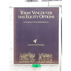 Vintage Vancouver Stock Exchange Poster