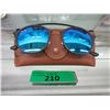 Image 1 : Ray Ban Blue Reflective Sunglasses with Case