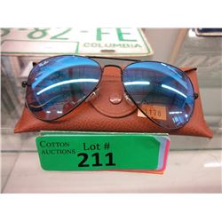 Ray Ban Reflective Aviator Sunglasses with Case