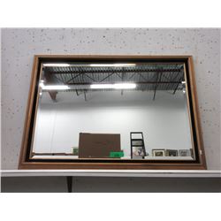 Large Framed Beveled Mirror - 30" x 41"