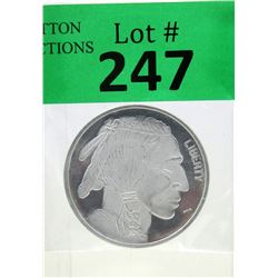 1 Oz Buffalo/ First Nations .999 Silver Art Round