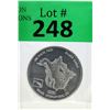 Image 1 : 1 Oz Eagle Motif .999 Silver Round