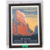 Image 1 : Framed 1995 Zion National Park Poster