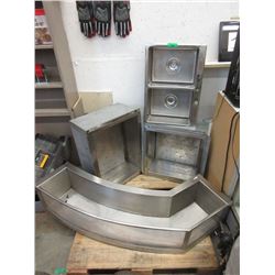 4 Commercial Stainless Steel Sinks