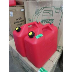 2 New 25 Litre Gas Can