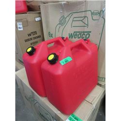 2 New 25 Litre Gas Can