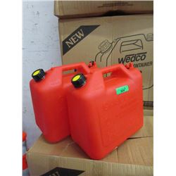 2 New 20 Litre Gas Can