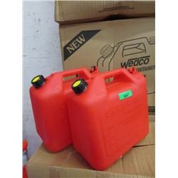 2 New 20 Litre Gas Can