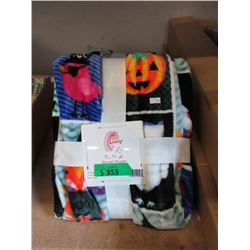 3 New Children's Velvet Plush Throws