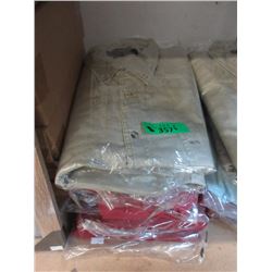 6 Heavy Cotton XXL Shirts - 2 Beige & 4 Red