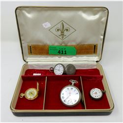 4 Vintage Pocket Watches