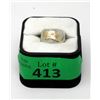 Image 2 : Signed Haida Sterling Silver & 14KT Gold Ring