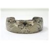 Image 1 : Signed Haida Sterling Raven Sun Cuff Bracelet