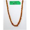 Image 1 : 20" Orange Baltic Amber Necklace - 7-10mm Stones