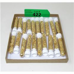 20 Vials of Decorative Gold Leaf