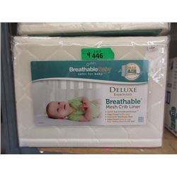 4 New Deluxe Breathable Mesh Crib Liner
