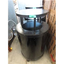 Commercial Garbage Can with Metal Top