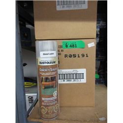 6 Cases of Rust-Oleum Concrete Stain -Matte Clear