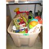 Image 1 : Large Tote of Assorted New Kid's Toys