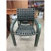Image 1 : 3 Metal Framed Patio Chairs
