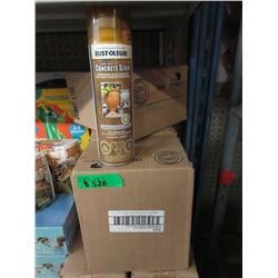 6 Cases of Rust-Oleum Concrete Stain - Gold