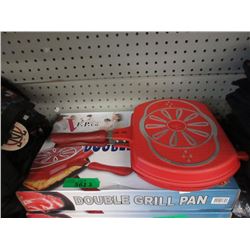 2 New Double Grill Pans