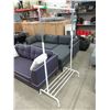 Image 1 : Adjustable Height Rolling Garment Rack