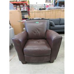 Brown Leather Arm Chair