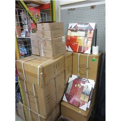 Assorted Household Goods & Canvas Wall Art