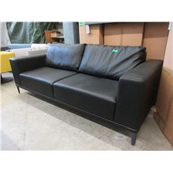 New Black Leather Sofa by SofaLab