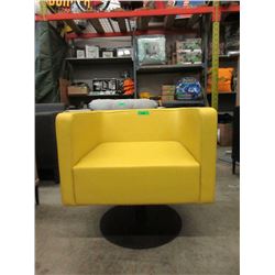 New Swivel Side Chair Upholstered in Faux Leather