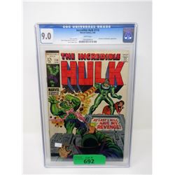 Graded 1969 "Incredible Hulk #114" 12¢ Comic