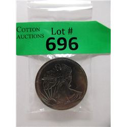 1 Oz.  .999 Fine Titanium Walking Liberty Round