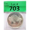 Image 1 : 1 Oz. .999 Fine Silver 2011 "Buffalo" Round