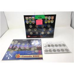 3 Canadian Commemorative Quarter Sets