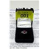 Image 2 : 14 KT White Gold Garnet Solitaire Ring