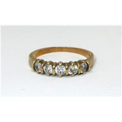 Estate - 10 KT Yellow Gold Cubic Zirconia Ring