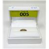 Image 2 : Estate - 10 KT Yellow Gold Cubic Zirconia Ring