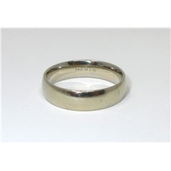 Estate - 14 KT White Gold Band Ring - 4.6 Grams