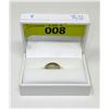 Image 2 : Estate - 14 KT White Gold Band Ring - 4.6 Grams