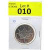 Image 1 : 1 Oz .9999 Fine Silver 1999 Canada Maple Leaf Coin