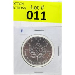 1 Oz .9999 Fine Silver 2012 Canada Maple Leaf Coin