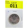 Image 1 : 1 Oz .9999 Fine Silver 2012 Canada Maple Leaf Coin