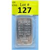 Image 1 : 1 Oz. Johnson Matthey .999 Fine Silver Bar