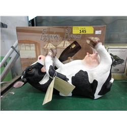 New Bovine Brew Wine Bottle Holder with Box