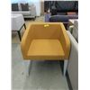 Image 1 : New Fabric Side Chair with Metal Frame -Mustard